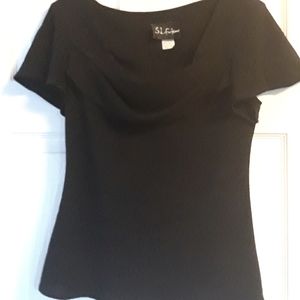 S.L. Fashions Black Top